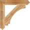 Ekena Millwork Imperial Arts & Crafts Rough Sawn Bracket, Western Red Cedar, 4"W x 26"D x 26"H BKT04X26X26IMP03RWR - alternate 3